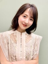 ヒトワ(hitowa)&nbsp;フェミニンボブ/モテ髪/くびれミディ/ピンクブラウン/日吉