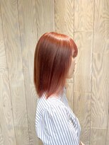 ヘアートゥリース 武蔵小杉店(hair trees)&nbsp;レッド＆ピンク＆こっそりインナーカラー