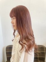 ヘアー ミュゼ 大西店(HAIR Musee) ブリーチなしWカラー/ピンクオレンジ
