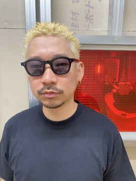 メリケンバーバーショップ トーキョー(MERICAN BARBERSHOP TYO) ハイライト/マッシュパーマ/ウルフ/アッシュブラック63