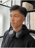 サイドパート メンズカット フェード バーバースタイル 七三分け