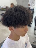 波巻き/波巻きパーマ/マッシュ