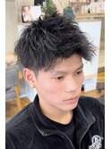 ツイスパショート／スーツに合う／ストリートに合う／大人短髪