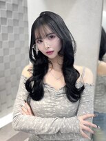 ジーナ 名駅(XENA.)&nbsp;《LUNA》うる艶ブルーブラック/シルバーブルー/韓国ヘア