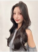 韓国ヘア顔周りレイヤーレイヤーロングモテ髪オフィスヘア美髪