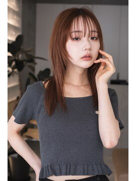 テクネ 天神大名(techne) 天神大名今泉くびれレイヤーウルフ顔まわりカット韓国風巻き髪