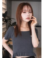 テクネ 天神大名(techne) 天神大名今泉くびれレイヤーウルフ顔まわりカット韓国風巻き髪