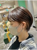 ショートカット20代30代40代前髪あり面長丸顔ショートボブ
