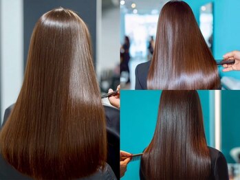 グラッジ 池袋(GLADGE)の写真/【ダメージ軽減コスメ縮毛矯正+カット¥11300~】ダメージレスでカラー同時OK!自然なストレートに◎【池袋】