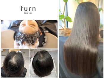 ターントウキョウ(turn TOKYO)の写真/【上質ケアサロン】白髪・エイジング毛を熟知した美容師がカラーファンタジー×スパで理想の艶髪設計を。