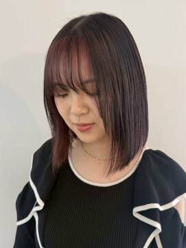ミルヘアデザイン(mil hair design) 縮毛矯正　質感ストレート　髪質改善カラー　顔まわり　ブリーチ
