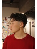 新宿ショートセンターパート/テーパーフェード/アクティブパーマ
