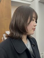 シベルバレー 横浜(sibell)&nbsp;▽ レイヤーカット顔周りレイヤーウルフハッシュカット縮毛矯正
