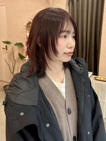 トリコ 柏(tricot)&nbsp;ピンクブラウン☆顔まわりレイヤーボブ