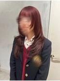 ハッシュカット×チェリーレッド