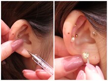 ヘアーサロン キルト(hair salon Quilt)の雰囲気（耳つぼジュエリー/仕事OKなシンプル～イベント映えデザインまで）