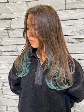 アンドファインヘアービューティー(AND FINE hair beauty) インナーカラー×レイヤーカット