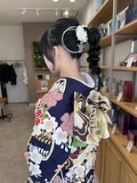 リル 新浜店(LiL)&nbsp;上品で大人可愛い◎タイト編みおろし×和装ヘア塩田4
