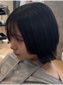 レイヤーボブ/おしゃれ女子ウルフヘア／顔周りレイヤー/ブリーチ