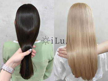イル(iLu.)の写真/【時短】×【自然な仕上がり】◎柔らかい理想のストレートヘアへ導きます☆ブリーチ毛の方も施術可能◎