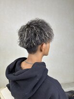 ヘアー ル シェーヌ ワンセカンド(hair le chene 1/2) 金沢市メンズツイストスパイラル/ホワイトメッシュ
