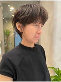 ショートボブパーマボブニュアンスルーズパ-マ大人可愛い川崎