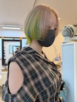 ヘアーデザイン アコースティック(Hair Design ACOUSTIC)&nbsp;イエローグリーン/デザインカラー