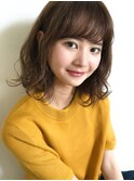 大人かわいい/ふわミディ/ロブ/骨格矯正/顔まわりカット