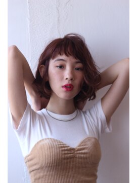 ブラウヘアアンドケア(care) ベリーレッド&リバースボブ