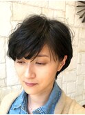大人前髪長めショート