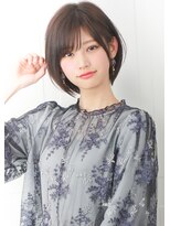 ルエ(rue)&nbsp;大人かわいい小顔丸みのあるブランジュ前下がりボブショートボブ