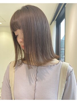 ヨーク(YOKE) 【YOKE】大人かわいい20代30代シアーカラーラベージュロブ