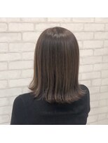 ビスイル 秋葉原店(Vis ill) 透明感/ベージュブラウン/ダークアッシュ/外ハネ/肩ライン/ボブ