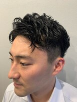 ループ 清澄白河(LOOP×)&nbsp;かき上げヘア七三ツーブロックスパイラルパーマ