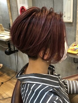 リィリ バイ ロダット 横浜(rili by LODAT) ショートボブ×チェリーピンク【rili横浜】