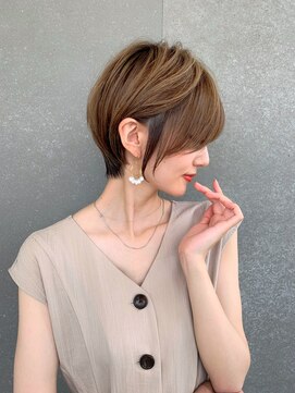 ロンド パルティール 大宮(Lond partir) 【石田勇士郎】インナーカラー髪質改善厚めバングスリークボブ
