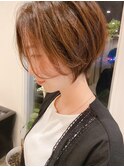 【鳥居】前髪長めの愛されショート