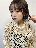 インナーカラー/オリーブグレージュ/くびれヘア[東銀座/銀座]