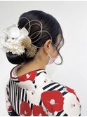 【BelleCoupes】垣谷千佳 卒業式成人式水引きヘアセット袴着付け