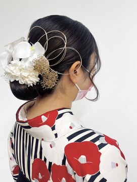 ベルクープス 天王寺店(Belle Coupes) 【BelleCoupes】垣谷千佳 卒業式成人式水引きヘアセット袴着付け