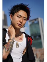 クロムトウキョウ ザ バーバー 新宿本店(CHROM TOKYO the Barber)&nbsp;ショートレイヤーアップバングメッシュ