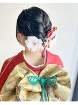 ラトリエコンタン(L´atelier Content)&nbsp;水引 金箔 成人式ヘア 卒業式ヘア 袴ヘア 振袖ヘア