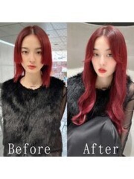 エクステ専門店あるじゃんすー 宇都宮店 ビビッドピンク#シールエクステ#ピンクベージュ#艶感#宇都宮