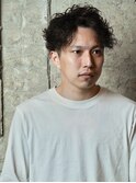 大人無造作パーマ