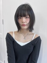 ロンドローズ 名古屋(Lond damaskRose)&nbsp;顔周り ボブ 韓国 レイヤー ダブルカラー 名駅 リタッチ 389