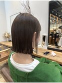 切りっぱなしボブ