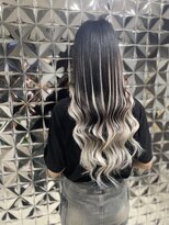 ラブスタシー 京都河原町店(lovestasy)&nbsp;シールエクステ/ブリーチなしカラー/バレイヤージュ風