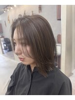 ルリアン 元住吉店(Le'lien) 透明感ハイライトカラー外ハネボブレイヤー