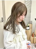 10代20代30代韓国ロングレイヤーオリーブベージュ/akari