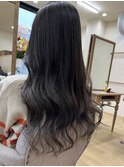 ハイライトカラーミルクティーベージュレイヤーカット